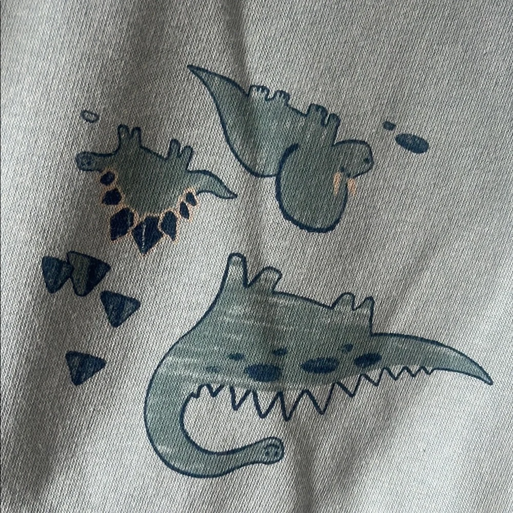 Old Navy Light Blue Crocodile Print Sweatshirt